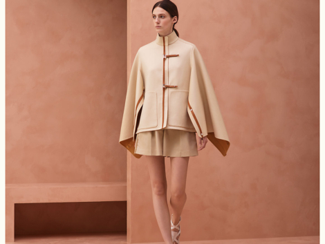 Hermes EQUESTRIAN-STYLE DOUBLE-SIDED CASHMERE SHORT JACKET